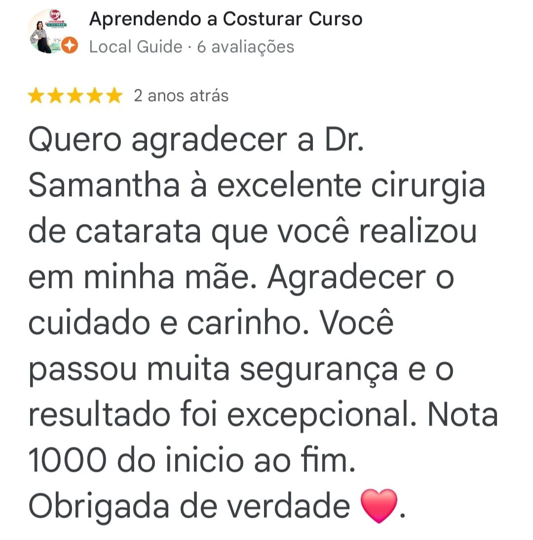 Depoimento de paciente