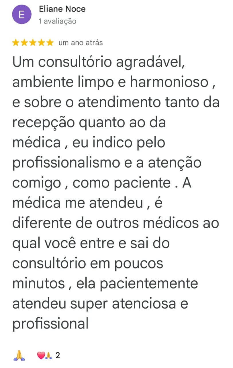 Depoimento de paciente