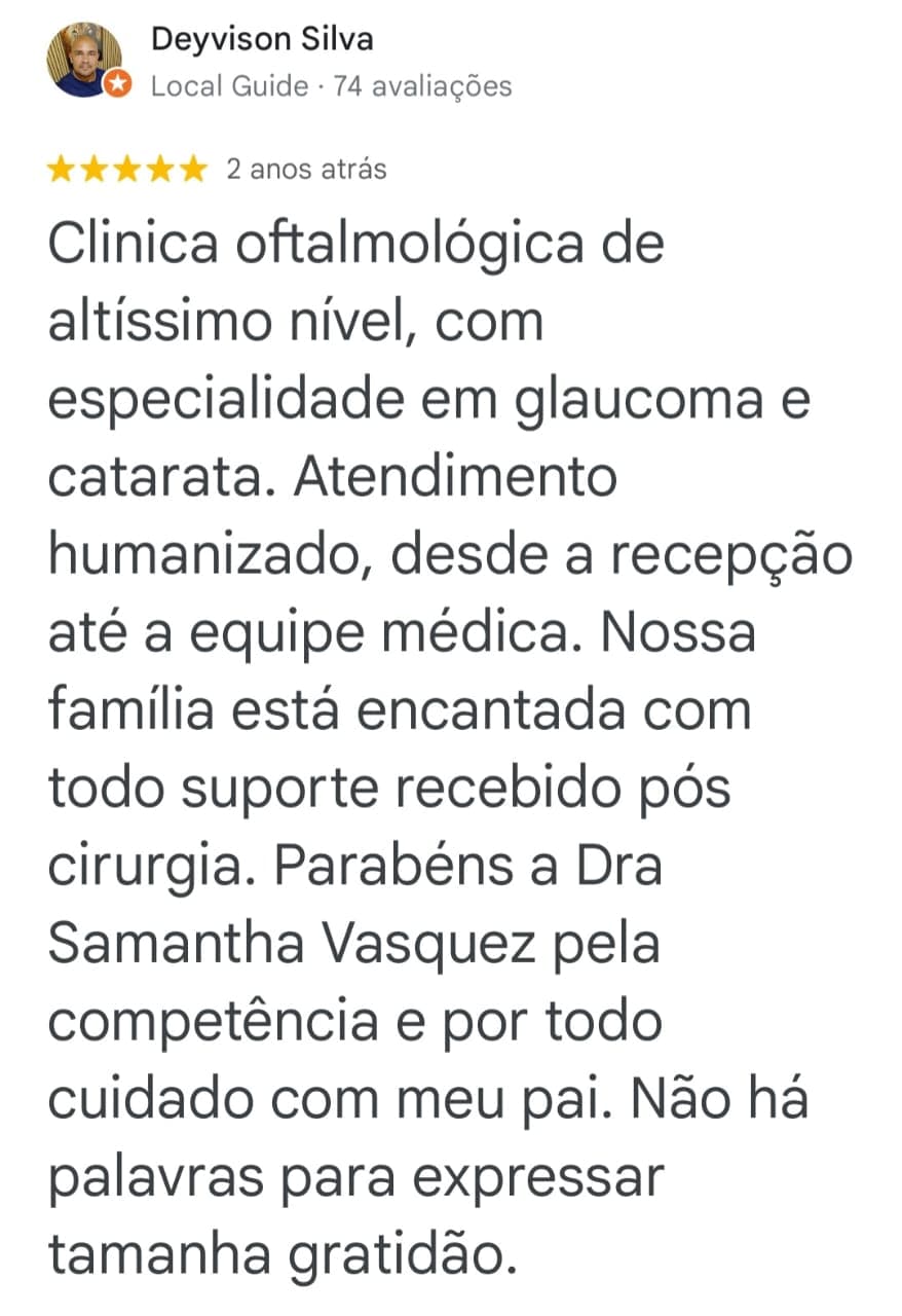 Depoimento de paciente