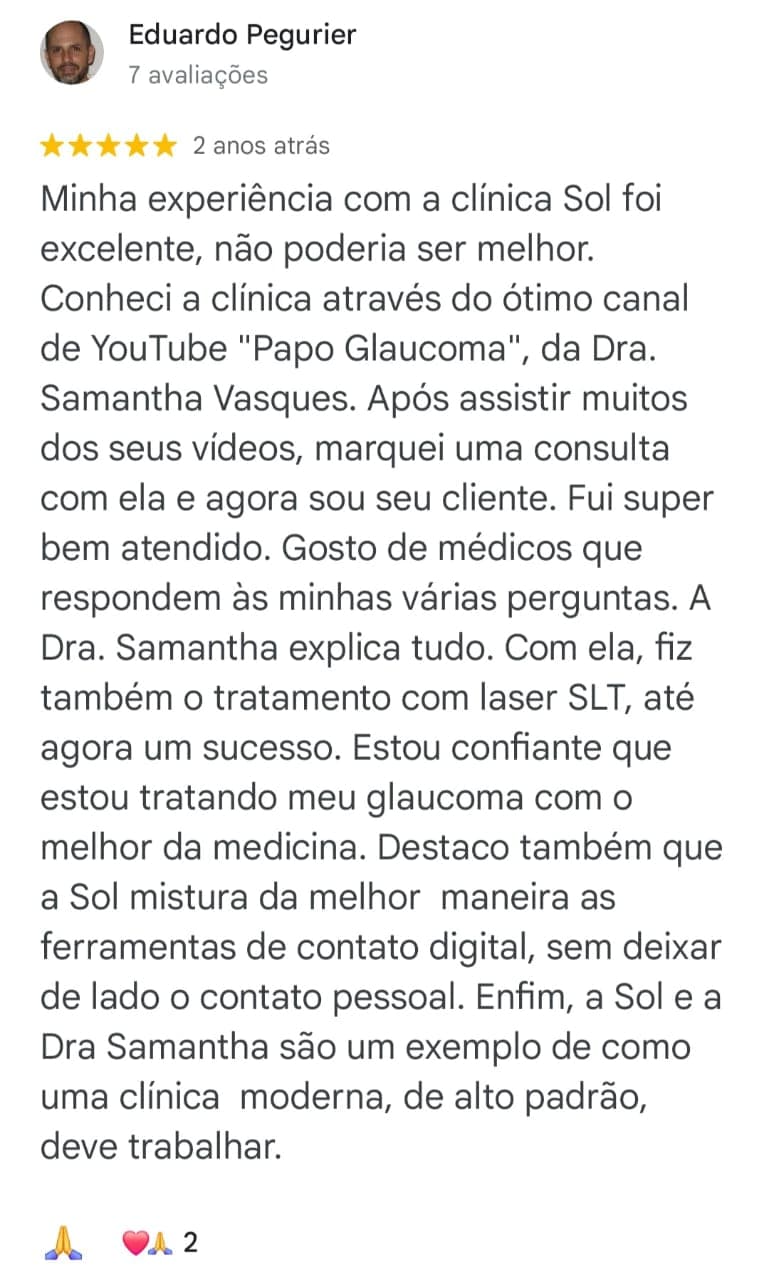 Depoimento de paciente