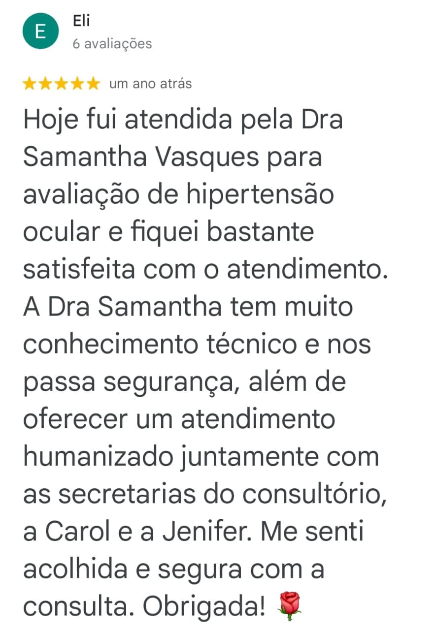 Depoimento de paciente