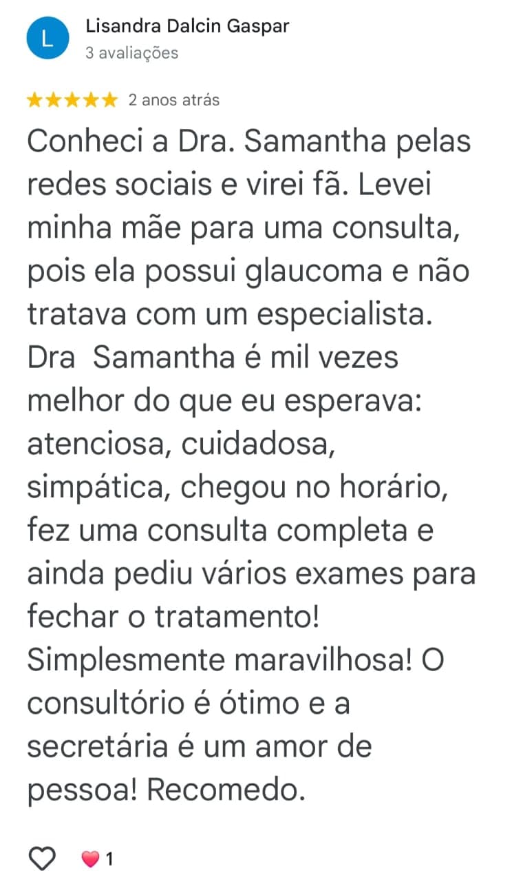 Depoimento de paciente