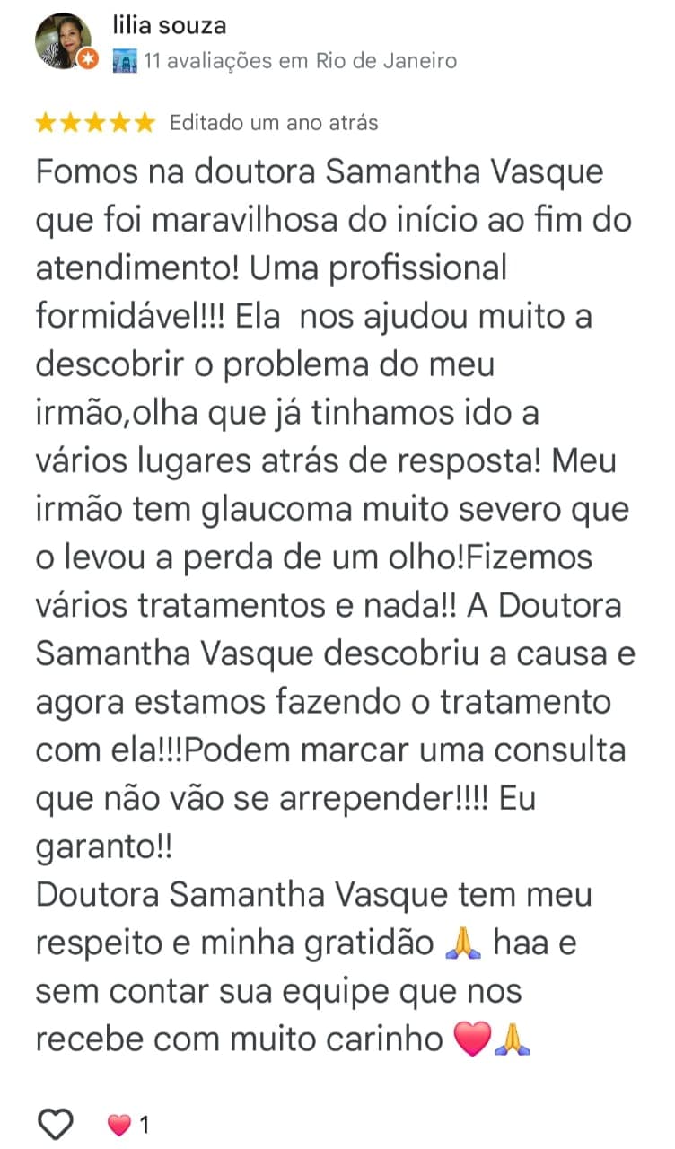 Depoimento de paciente