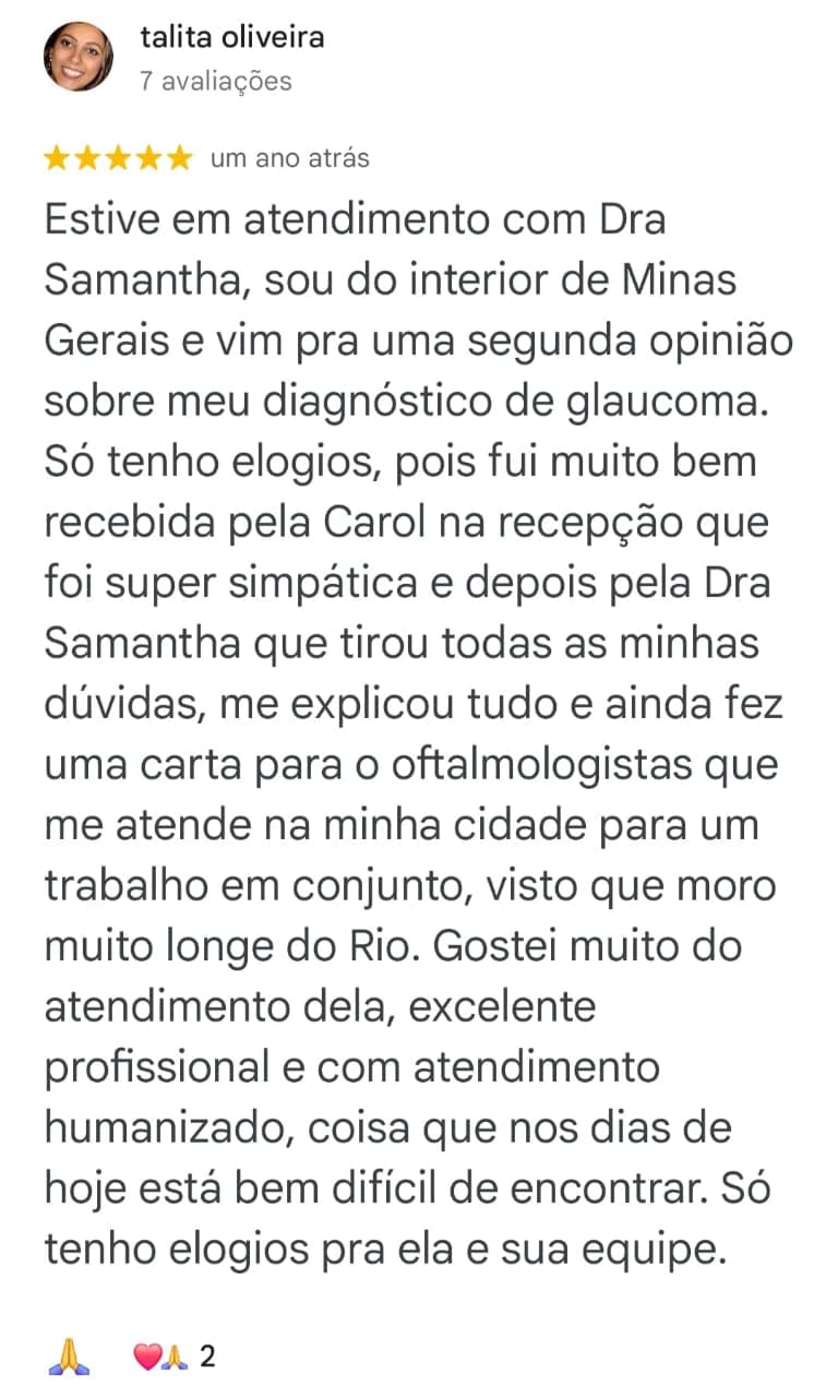 Depoimento de paciente